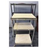 2 Metal Rolling AV Carts