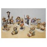 Hummel Figurines. 9 figures: doctor, baby angels,