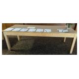 90' x 36' x 30' Heavy Wooden Table (Contents Not