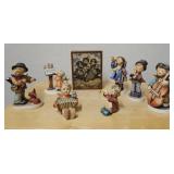 Hummel porcelain figurines and Hummel music box