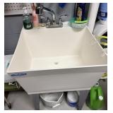 Small Single-Basin Standing Utility Sink,