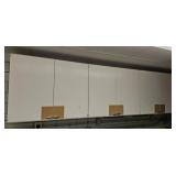 Metal Upper Cabinets. 4 sections 36x13x30'  White