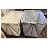 2- Rolling Canvas Laundry Bins