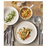 16-Piece Textured Stoneware Dinnerware Set