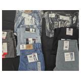 Men's pants sizes 39x30, 30x32 and 28x30. New w/