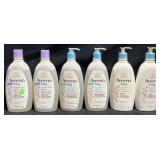 2-18oz Aveeno baby bath, 2-18oz Aveeno wash &