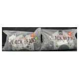 2-12lb bags of black beans