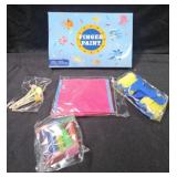 Kids Finger Paint Set Multicolor Washable Safe