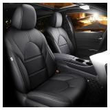 CocheFamilia Highlander 3-Row Black Seat Covers