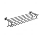 SEIDO 28 2-Tier Wall Mount Towel Rack Brushed Nick