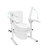 Beendou White Adj. Toilet Safety Rails 520lb