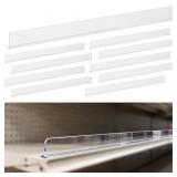 Nalwort Clear Gondola Shelf Fence 10pc 3x48L