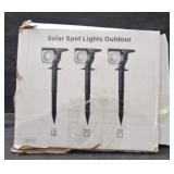 Solar Spot Lights Outdoor 12ct Cool White