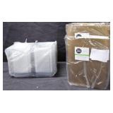 Clear Plastic Storage Containers wLids 2pk
