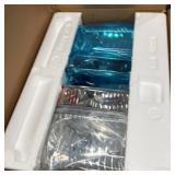 Car Headlight Assembly ClearSilver 2pc