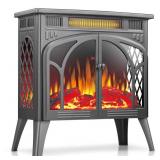Rintuf 1500W Electric Fireplace Heater 3D Flame Gr
