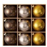 DN DECONATION Rustic Glass Ornaments 3.14 9ct