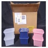 pc Small Storage Containers w Lids Multi-Color