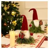 HiiARug Gnomes Artificial Christmas Trees 2pk