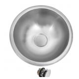 LQS 13x13 Round SS Drop-In RV Sink