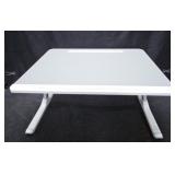 GrayWhite Adjustable Foldable Laptop Tray