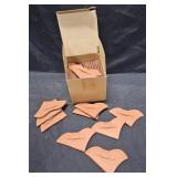 Brown Felt Heart Appliques 100ct