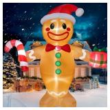 Joiedomi 12ft LED Gingerbread Man Inflatable