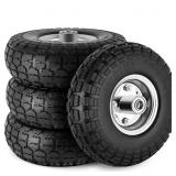 CMOOD 4pk 4.103.50-4 Flat Free Tires