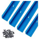HOTTARGET Aluminum T-Track 48 4pk Blue