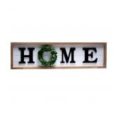 SIMPLY ANI Rustic Wall Sign w Real Wreath