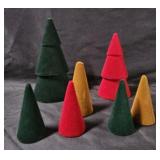 Mixed lot of Velvet Christmas Decor 7pc