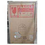 Arched Window Pane Wall Mirror White FM-2442