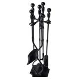 AMAGABELI Garden 5-Pc Fireplace Tool Set