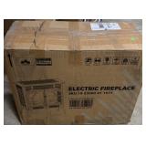 Beige Electric Fireplace wFlame Effect
