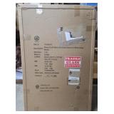 U Brands Glass Dry Erase Board 23x35 BlackWhite 1p