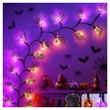 Jibeufi 6FT 54LED Halloween Pumpkin Bat Lights