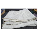 CreamBeige Textured Area Rug Soft Pile