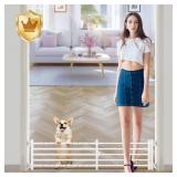 Malier 34-55W 10H Metal Dog Gate White