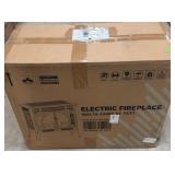 Beige Electric Fireplace S230B Flame Effect