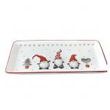 Angoily Porcelain Rectangular Platter Christmas Gn