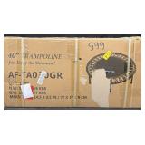 Black 40in Trampoline Compact Portable