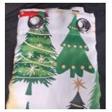 GreenWhite Christmas Tree Grommet Curtain Panels 2