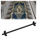 Hrokz Black Solid Brass Stair Rods 28in 13pc