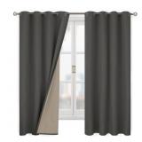 BGment Blackout Curtains 2pk Off White 52x63in Gro