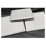 Paw Print Dog Ramp Steps GrayWhite 3pk