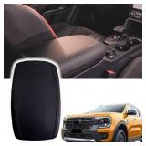 ciizssria Leather Armrest Cover for Ford Ranger