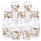 ZCPTZ Cowboy Clear Plastic Cups 16oz 100ct