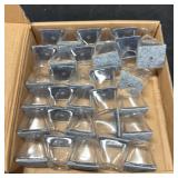 ClearGray Glass Candle Holder Set