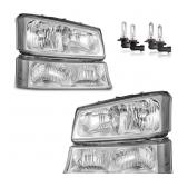 Vizotae Headlight Assy wBulbs 03-07 Silverado
