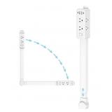 Olcorife 6 Outlet 4 USB Power Strip White
